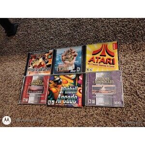 Rare PC Games Bundle Heroes Chronicles Atari Classics Tycoon Pinball Lot of 6